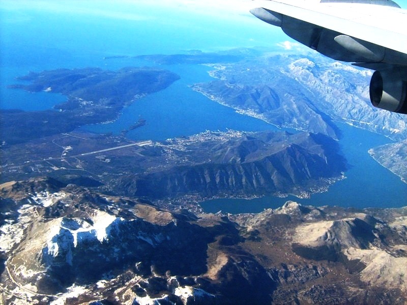 bay of kotor aerial view