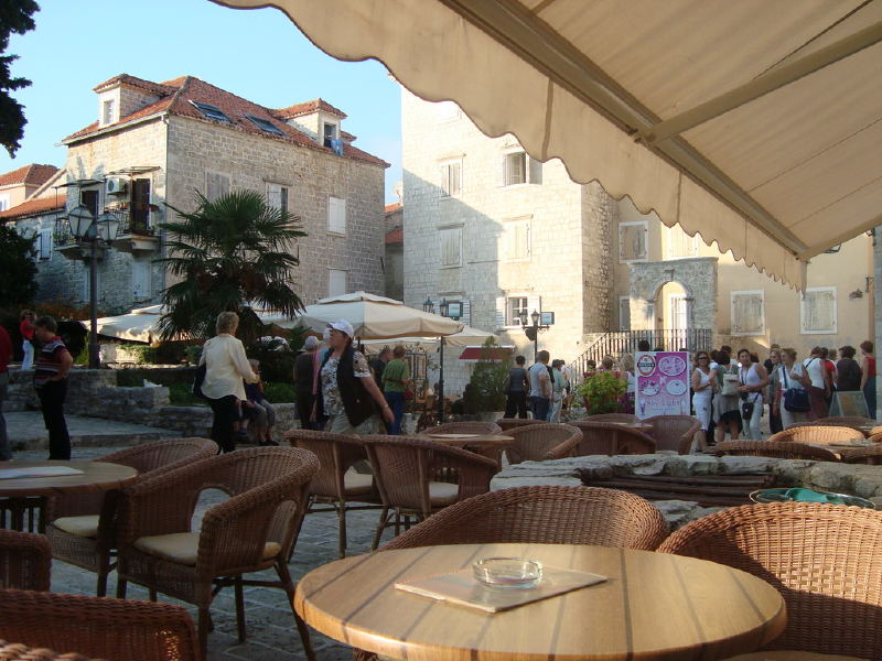 Church Square in Old Town of Budva