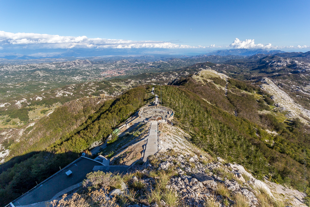 stone sea view from lovcen