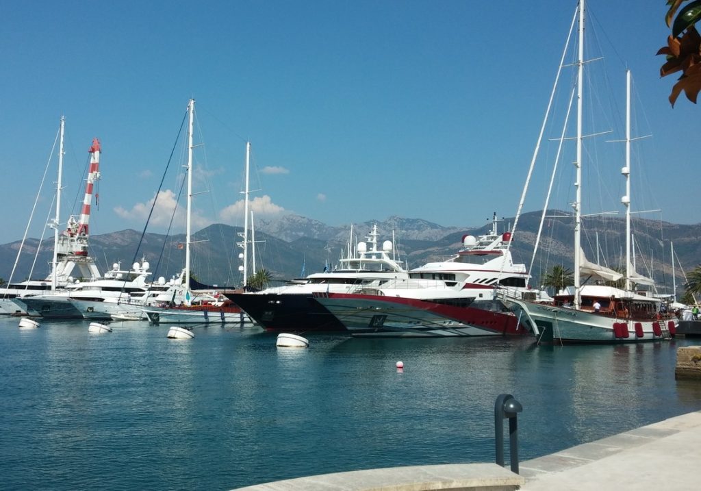 Yacht in Porto Montenegro