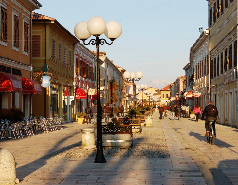 Shkoder - The main promenade