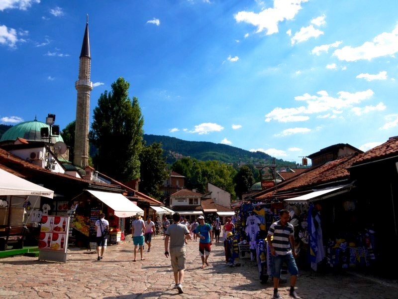 Le quartier de Bascarsija Sarajevo, Bosnie-Herzégovine