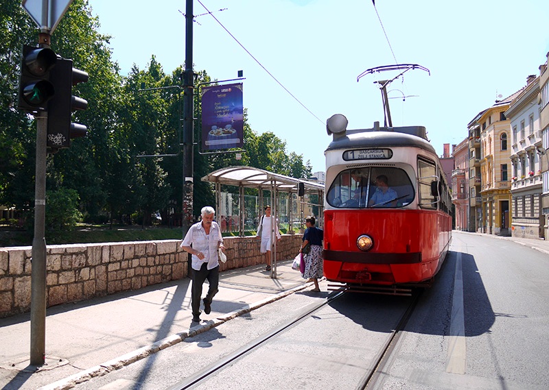 Le tramway de Sarajevo, Bosnie-Herzégovine