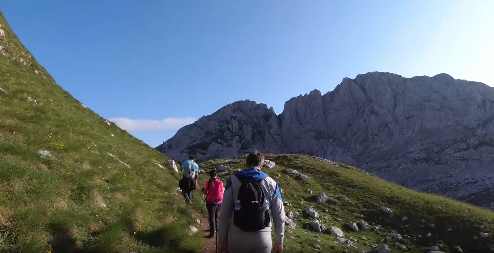 Hiking to Durmitor peaks Montenegro