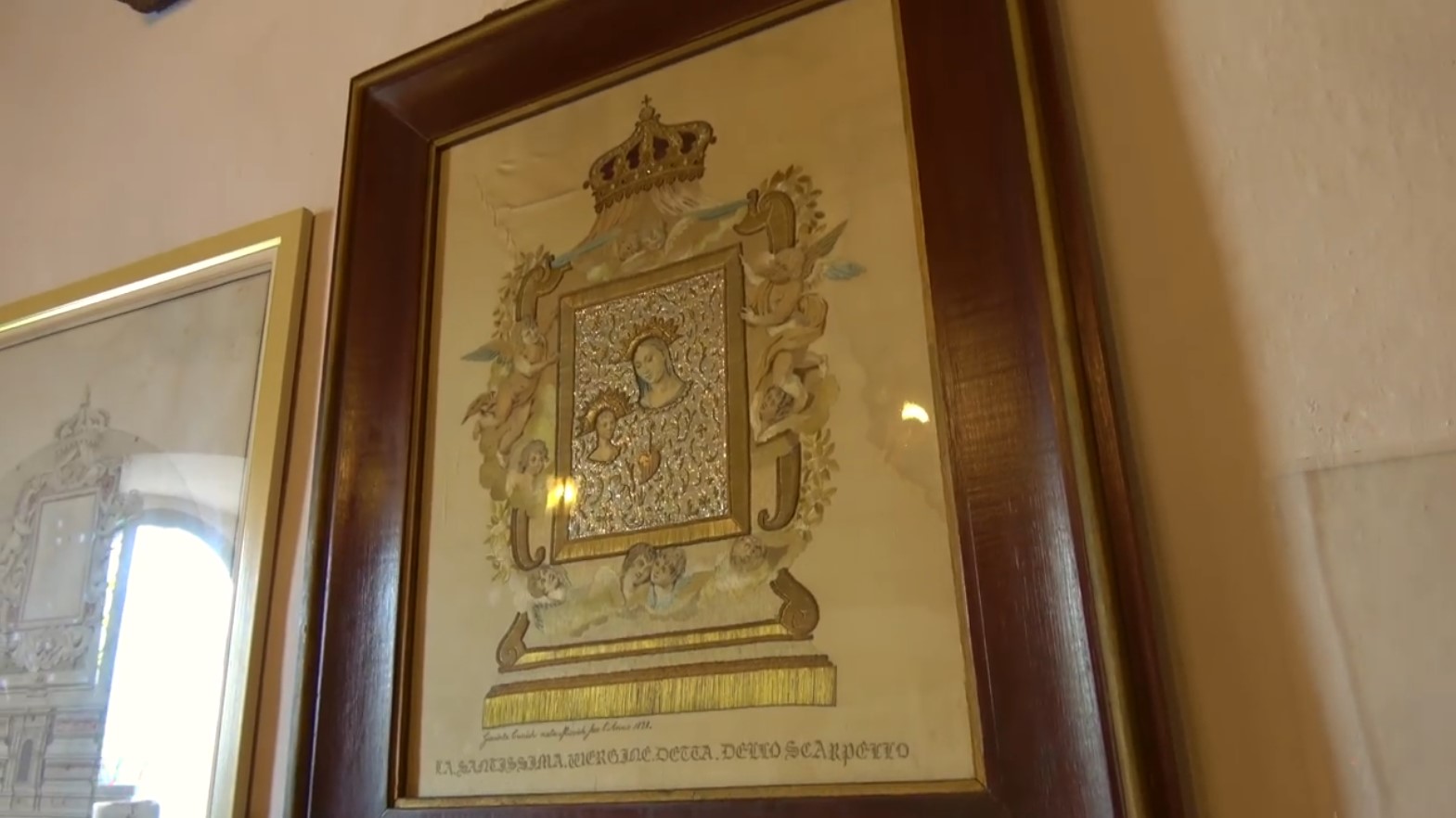 Tapestry crafted by Hijacinta Kunic-Mijovic - Our Lady of the Rocks Island 