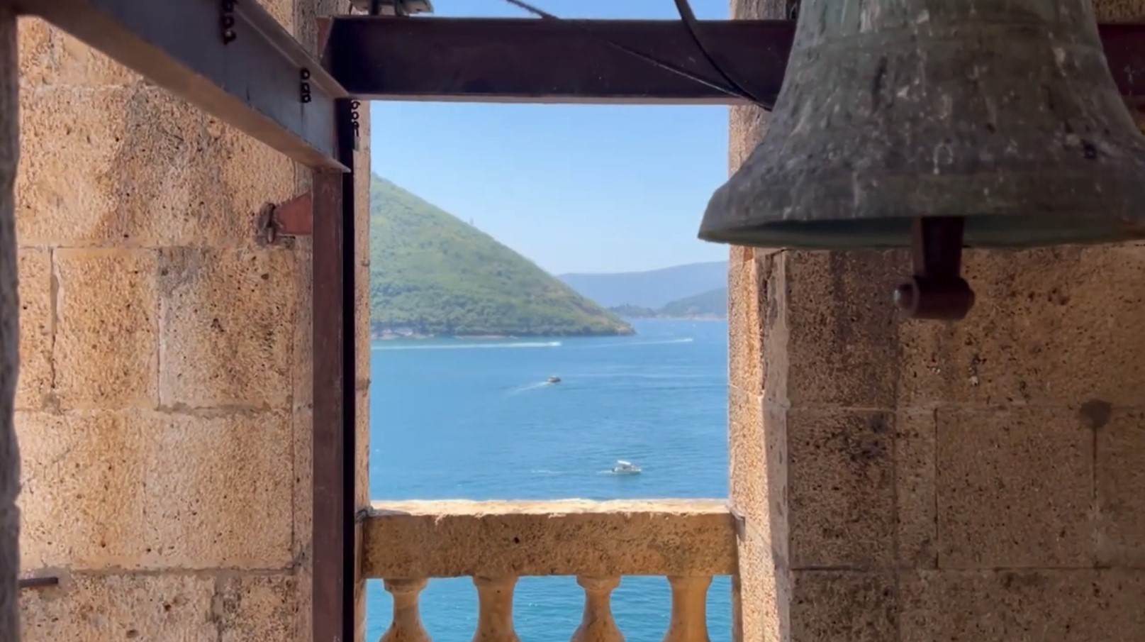 View from Bell Tower of St. Nicholas Church in Perast