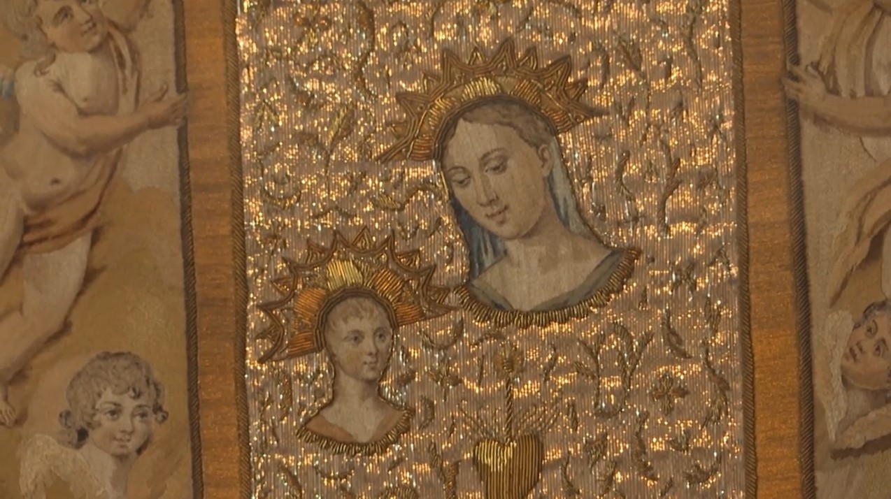 Jacinta Kunic-Mijovic Tapestry - Our Lady of the Rocks Island 