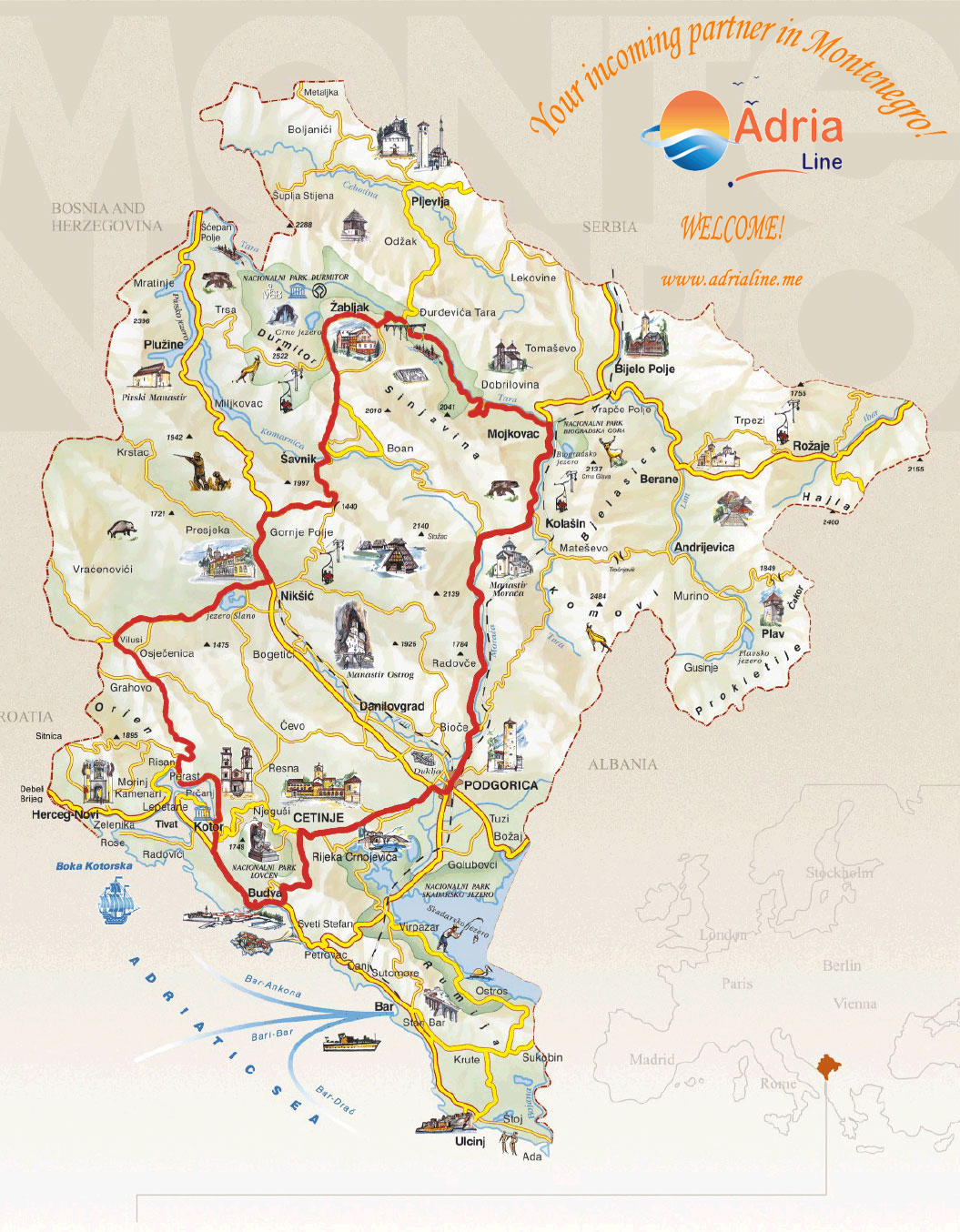CANYONS OF MONTENEGRO - Montenegro Travel Agency Adria Line
